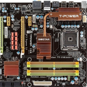 Материнская плата  Biostar TPower I45+оперативная память