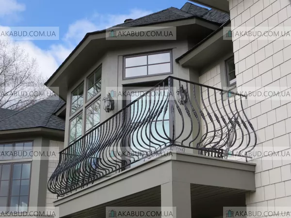 Кованые и сварные балконные перила (ограждения для балкона) 2