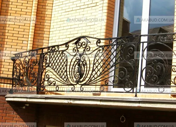 Кованые и сварные балконные перила (ограждения для балкона) 3