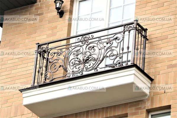 Кованые и сварные балконные перила (ограждения для балкона) 4