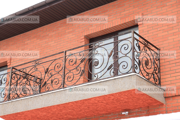 Ковані та зварені балконні перила (огорожі для балкона)  2