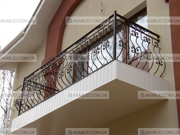 Ковані та зварені балконні перила (огорожі для балкона)  5